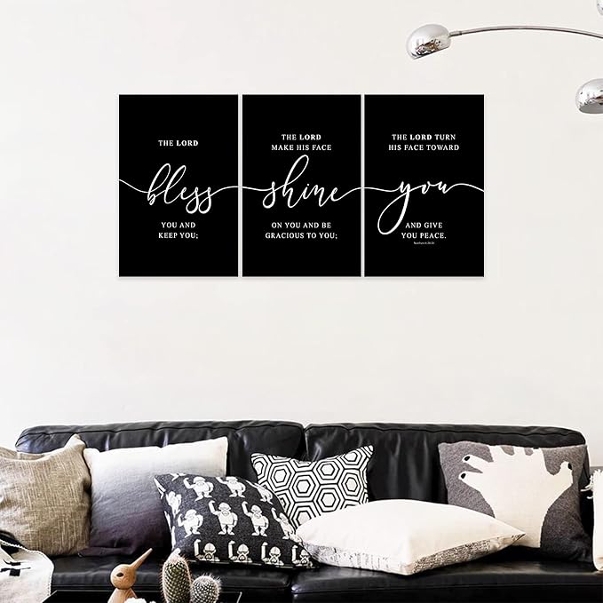 Office Wall Art-3 Panel Motivational Canvas Art for Home Office, Positive Quote Wall Decor, Entrepreneur Words Poster Frame 24'x36'x3Pcs