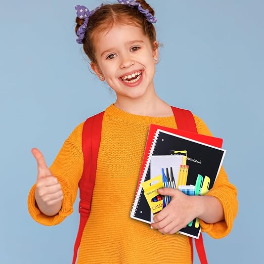 24 Set Back to School Supplies for Kids Bulk 21 Pcs School Supply Kits for Kindergarten Elementary with Notebook Pencils Bag for Boy Girl