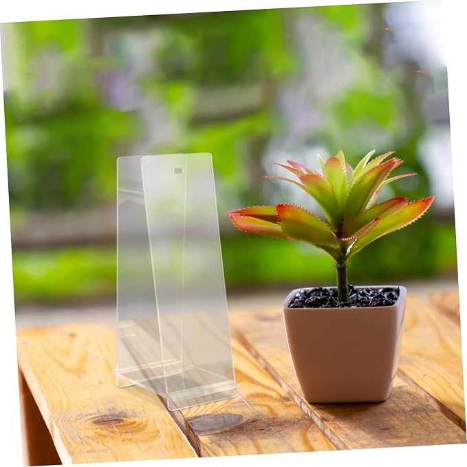 Happyyami Desk Calendar Stand Acrylic Flip Calendar Holder Organizer Rack for Wall or Tabletop Modern Design