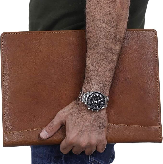 Leather Business Portfolio Business Personal Organiser Folder Full Grain Leather padfolio by KomalC