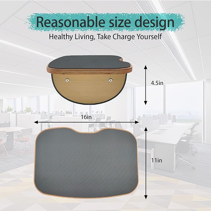 Under Desk Footrest for Office, Ergonomic Foot Rest for Under Desk at Work, Wood Foot Stool to Teacher Supplies, Student Gifts, Doctors Office Accessories