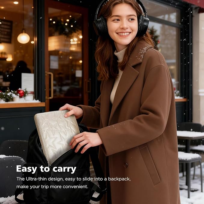14 inch Laptop Sleeve Case for 14" MacBook Pro M5 M4, Surface Laptop Studio 2, ThinkBook 14 Gen 8, IdeaPad 3i, Yoga Slim 7X, Inspiron 14, 14.5" XPS 14, HP ThinkPad Notebook Bag, Champagne