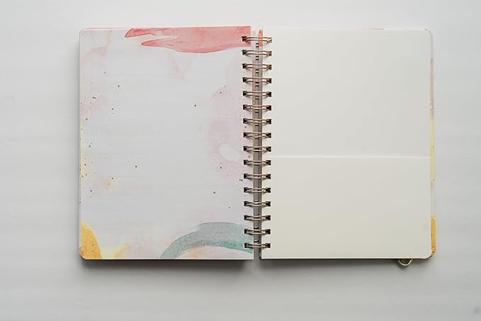Paper 'n Such To Do List Notebook - Undated Daily Planner, Spiral Hardcover Notepad, College Essentials, Task Organizer Agenda Pad for Work, Notes and CheckList- Colorful Pink