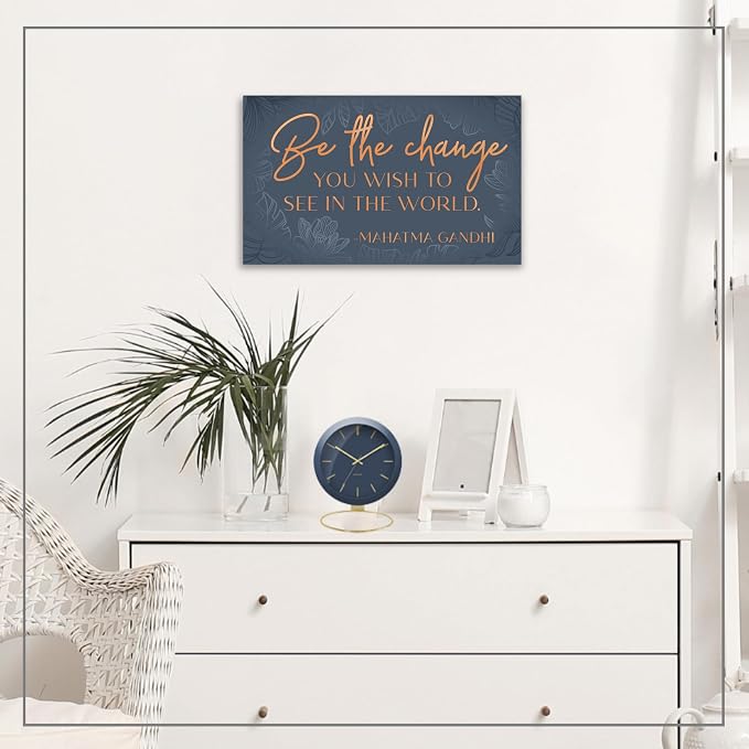 HoneyKICK Motivational Wall Art for Women - Inspirational Canvas Wall Art for Office, Bedroom, Living Room - Home Decor Framed Motivational Canvas Poster for Women Office Decor