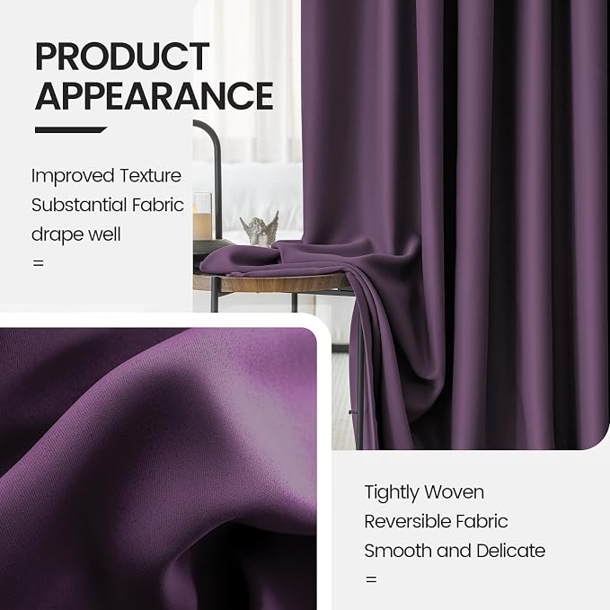 Room Darkening Curtains 96 Inches Long - Grass Green Uv Light Blocking Heat Reducing Curtain for Energy Efficient Saving - 2 Pages Privacy Curtains for Windows