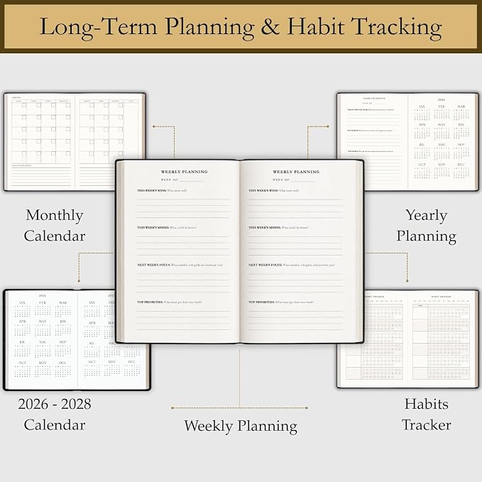 Time Blocking and ADHD Planner by Refine Days. 180 Undated Pages, To Do List, Hourly Schedule, Daily and Monthly Agenda. Time Management & Productivity Notebook. A5 (Green)