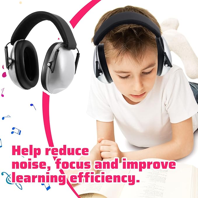 Amylove 12 Pcs Kids Ear Protection Noise Cancelling Headphones Ear Muffs Bulk 27db Adult Noise Reduction Hearing Earmuff (Universal Fit (kids & Adults),Classic Style)