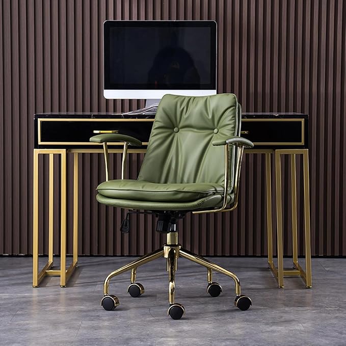 Task Chairs Office Chair High Back Pu Leather Desk Chairs Height Adjustable Computer Chair with Armrests and Castors Load 400lbs Chair Ergonomic