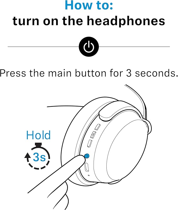 Sennheiser ACCENTUM Wireless Bluetooth Headphones – Hybrid ANC Noise Cancelling, 50‑Hour Battery, Lightweight Over‑Ear Design, Clear Calls, Travel & Work Headset, White