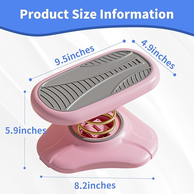 Foot Rest Under Desk ，Ergonomic Foot Stool Under Office Desk - Rocking for Fidgeters，Effectively Relaxes The Leg Muscles，Detachable and Easy to Assemble，2 Pieces Pink
