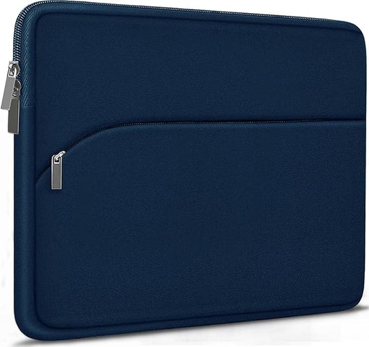 Laptop Sleeve 13.3 inch, Portable Monitor Protective Laptop Case with Front Pocket Computer Bag Compatible with MacBook Air Pro 13.3 inch 14 inch, Dell, HP, Deep Blue