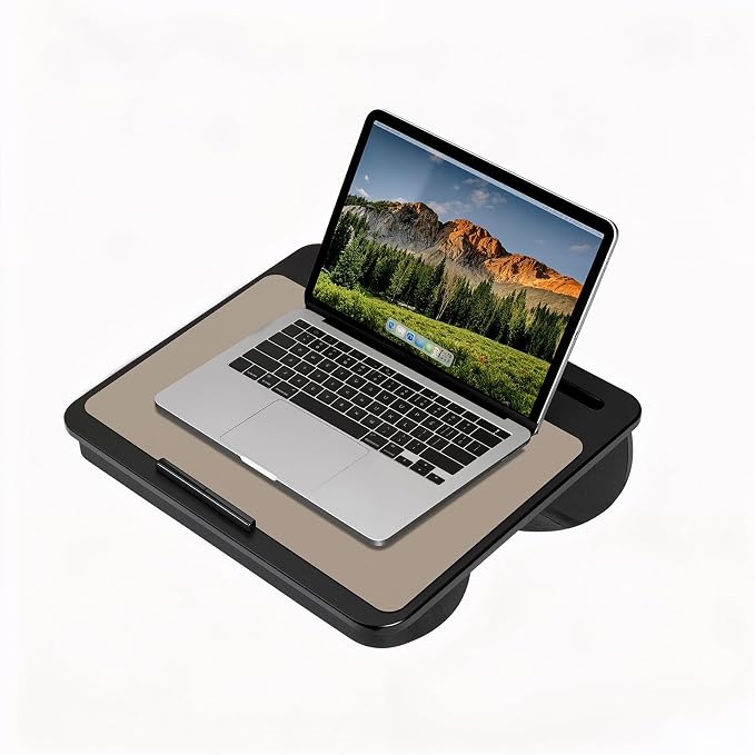 Jotsome Leather Desk Pad Mat, 17" x 12", Beige | Non-Slip Desk Blotter Pad - Desk Protector for Office, Home, Lap Desk, Laptop and Desktop