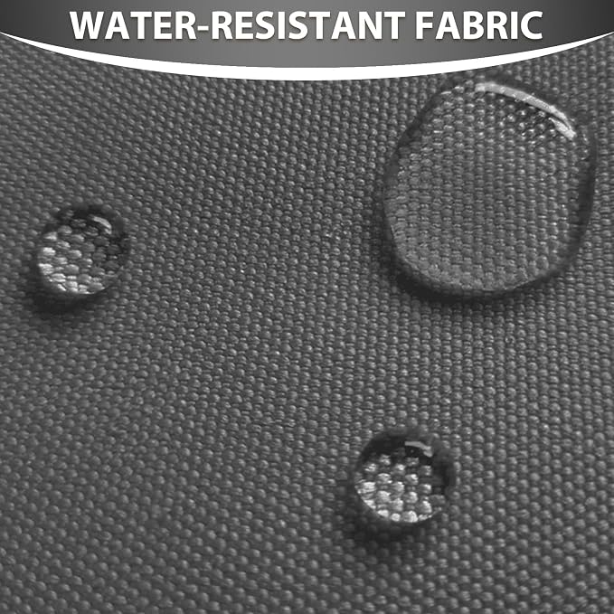 Waterproof Canvas Fabric by The Yard 58inch 600D Upholstery Material Polyester Fabric Outdoor Water Resistant Fabric for Sewing Chair Patio Cushion Purse Bag Interior, Pre Cut 2 Yard Grey