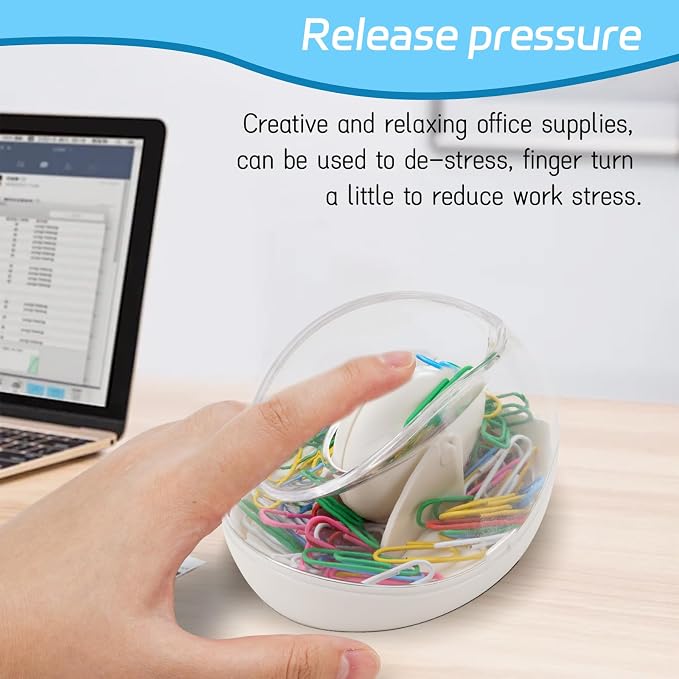 Paper Clips & Magnetic Paper Clip Holder, AgePlace 100-Pack Multicolor Paper Clips, 4 Strongest Magnets for Document Organization | Color-Coded Clutter for Office,School,Home Desk | Desk Organizer