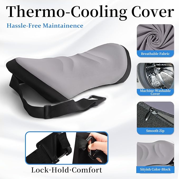 Lumbar Support Pillow for Office Chair - Lumbar Pillow for Car, Memory Foam Ergonomic Lumbar Support Pillow for Car Back Support for Office Chair