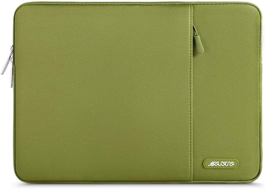 MOSISO Laptop Case 13 inch, Laptop Sleeve Compatible with MacBook Neo/Air/Pro 13 inch with A18/M5/M4/M3/M2/M1 Chip 2026-2016, Polyester Vertical Computer Sleeve Bag with Pocket, Chartreuse