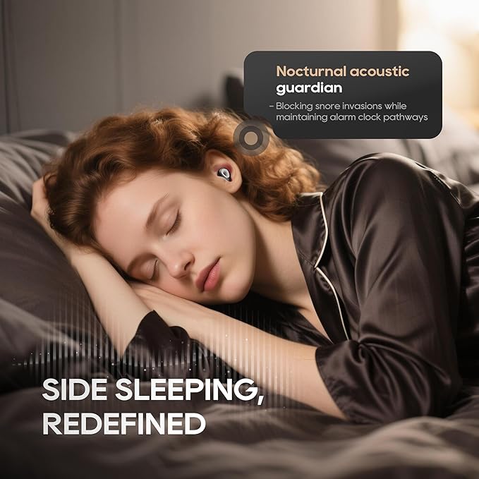 Ear Plugs for Sleeping Noise Cancelling,Soft Silicone Reusable Ear Plugs for Noise Reduction(24dB),High-Fidelity Hearing Protection,Customizable Fit for Sleep,Deep Focus,Concerts & Travel