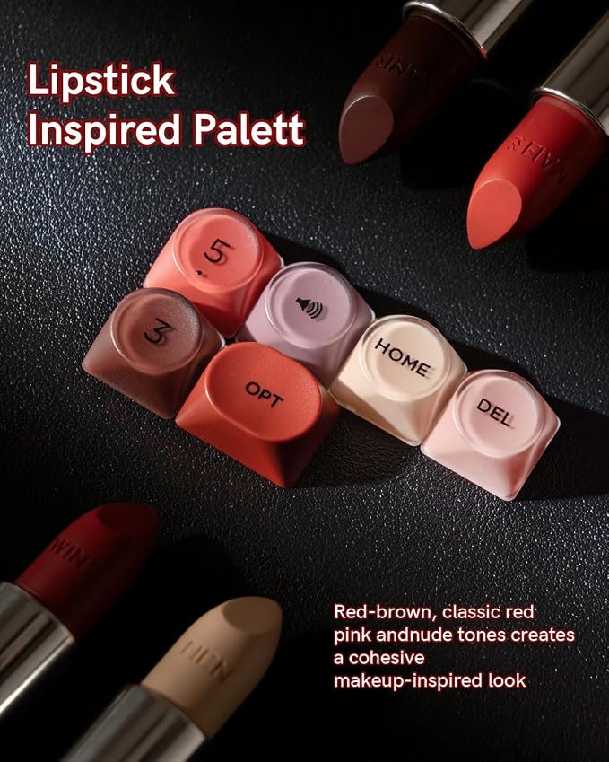 PBT Keycaps, Matte Red Lipstick Jelly Keycaps MOA Profile, 129 Keys Elegant Cute Custom Key caps for 61/68/84/87/98/100 Cherry Gateron MX Mechanical Keyboards, No Tear & Never Fades