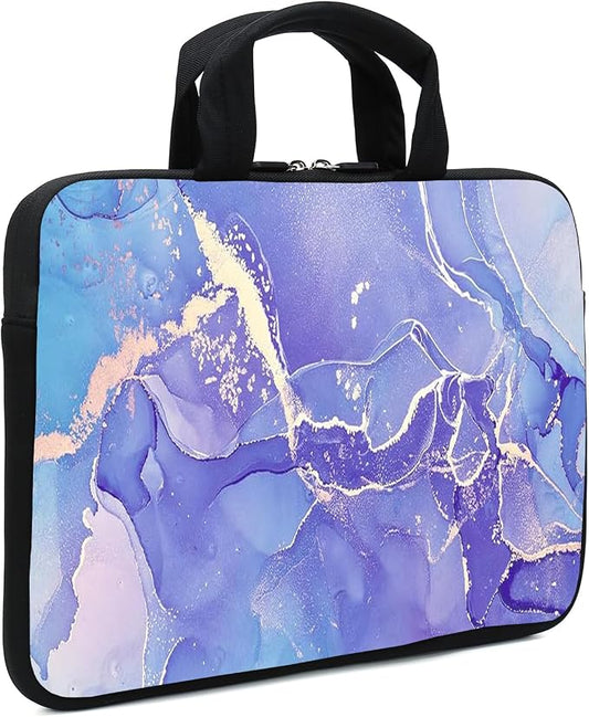 15.6" Laptop Sleeve 14" 15" 15.4" Chromebook Case Ultrabook Case Notebook Sleeves PC Messenger Bag (Purple)