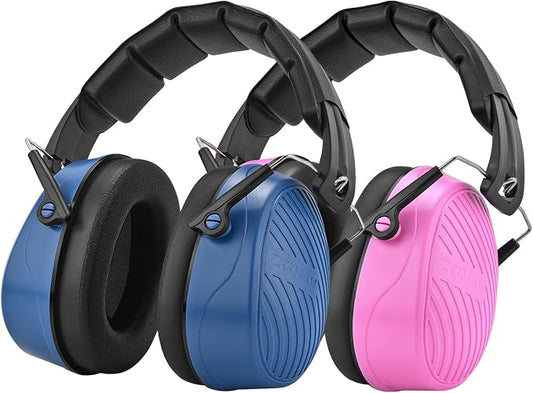 ZOHAN 019 Noise Cancelling Headphones for Adult - NRR 28dB Hearing Protection for Working, Shooting, Mowing, Autism