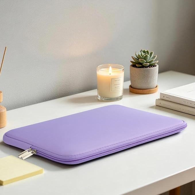 RAINYEAR 13 Inch Laptop Sleeve Compatible with 13.3" MacBook Air/Pro M1 M2 M3 M4 M5 A3449 A3240 A3113 A2681 A2338 Carrying Computer Bag Protective Cover Case (Purple)