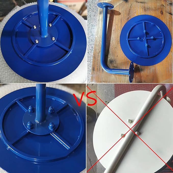Wall-Mounted Small Round Table for Cafe, Dessert Shop & Home - 3.0MM Thick Iron Metal Anti-Deformation, Space-Saving(Yellow,35x45x20cm)