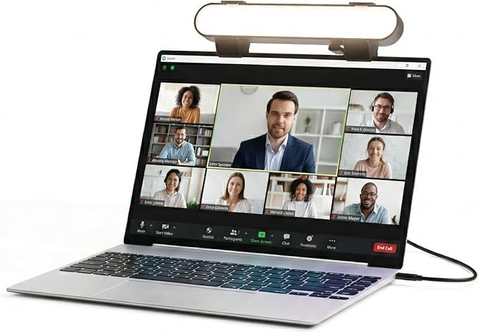 HumanCentric Video Conference Lighting, Laptop Only Webcam Light for Streaming, LED Laptop Light for Video Conferencing, Zoom Lighting for Computer, Upgrade Light for Zoom Meetings