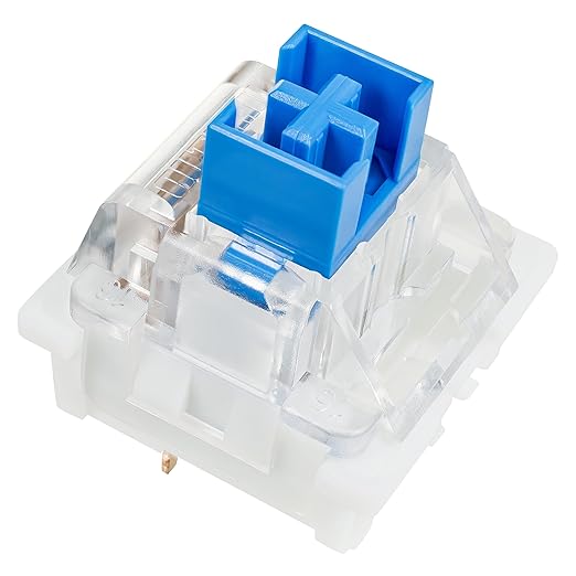 OUTEMU Switches, 3-Pin Hot Swappable - Cherry MX Equivalent DIY Replacement Pack for Mechanical Gaming Keyboards-Parent (Blue, 70 Pcs)