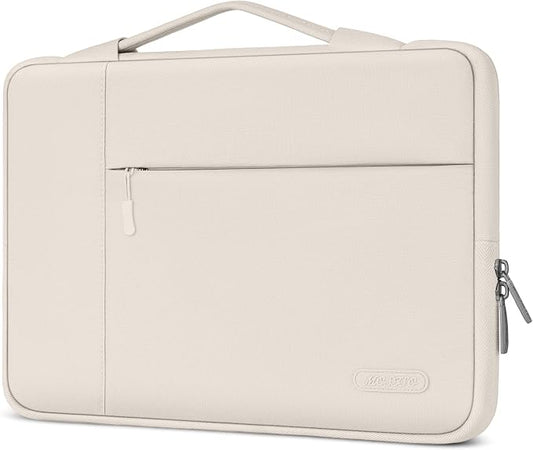 MOSISO Laptop Case 13.3 inch, 13-13.3 inch Laptop Sleeve with Handle Compatible with MacBook Air/Pro 13/Pro 14 M5 M4 M3 M2 M1,HP Dell ASUS Lenovo, Polyester Multifunctional Computer Bag, Sand