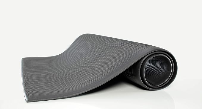 Guardian Air Step Anti-Fatigue Floor Mat, Vinyl, 2'x3', Black, Reduces fatigue and discomfort, Can be easily cut to fit any space