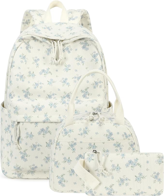 BTOOP School Backpacks for Teen Girls Bookbags Lightweight Kids Backpack School Bags Set with Lunch Box Pencil Case