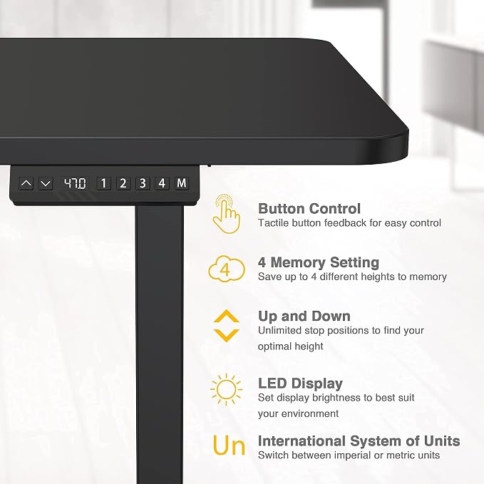 AVLT 47″ Electric L-Shaped Standing Desk (65 "x 70.9") – Motorized Triple-Motor Height Adjustable Sit-Stand Corner Workstation, Swappable Mid-Foot Design, Frame Only (Black)