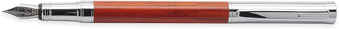 LACHIEVA LUX Rosewood Fountain Pen, German Fine Nib, Smooth Ink Flow, Wooden Gift Box with Converter & 2 Cartridges, Fancy Pen for Men and Women