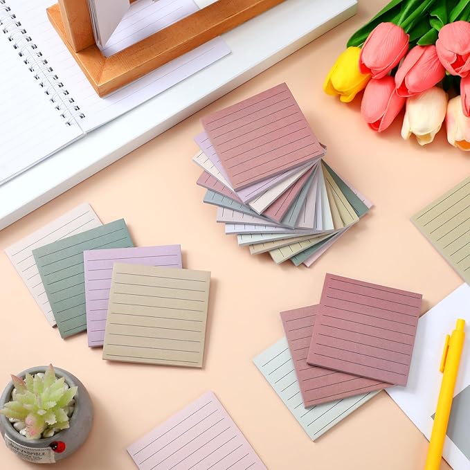 Yinder 24 Pcs Inspirational Sticky Notes Thank You Gift Motivational Sticky Note Pad Employee Appreciation Gift Bulk for Staff Coworker Teacher Nurse Office Groups 3 x 3'' (No Words,Boho)