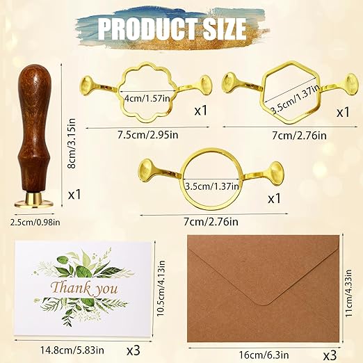 30Pcs Wax Seal Stamp Kit,Vintage Classic Sealing Wax Stamp Heads with Wooden Handle & Metal Wax Seal Molds, with Envelope Greeting Card, for Gift Wrapping,Wedding, Party Invitations & Wine Packaging