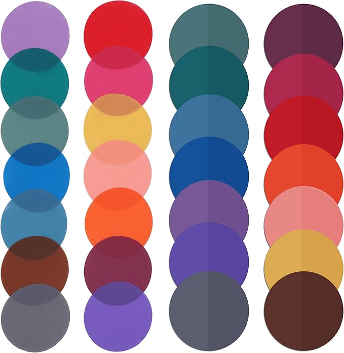 Mr. Pen- Transparent Sticky Note Set, 560Sheets, Colorful, Round Transparent Sticky Notes Set, Stocky Notes for Bible Journaling