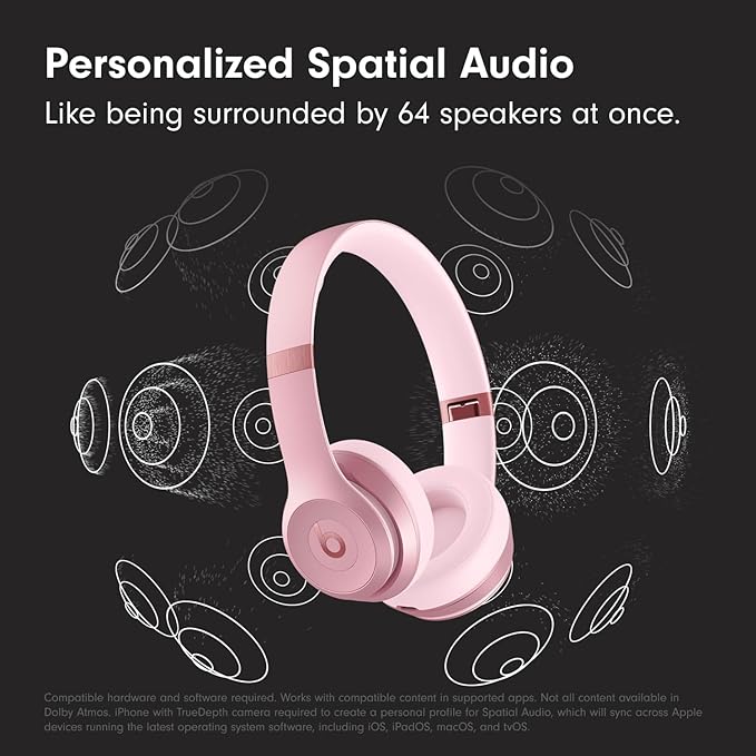 Beats Solo 4 Wireless Headphones with 20W Power Adapter - Metallic Pink