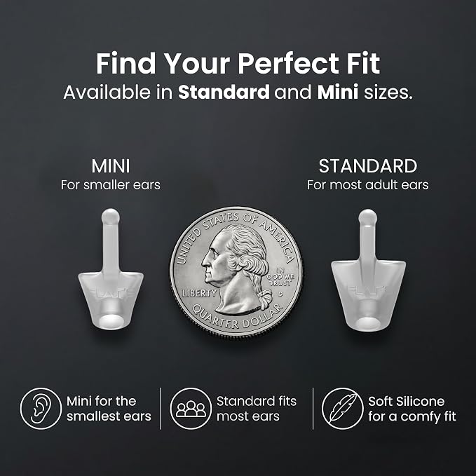 Flare Audio Calmer | Noise Reducing Ear Plugs Alternative | Silicone Reusable Ear Plugs for Noise Sensitivity, Focus and Travel | Ear Plugs for Noise Reduction (mini, Mint)