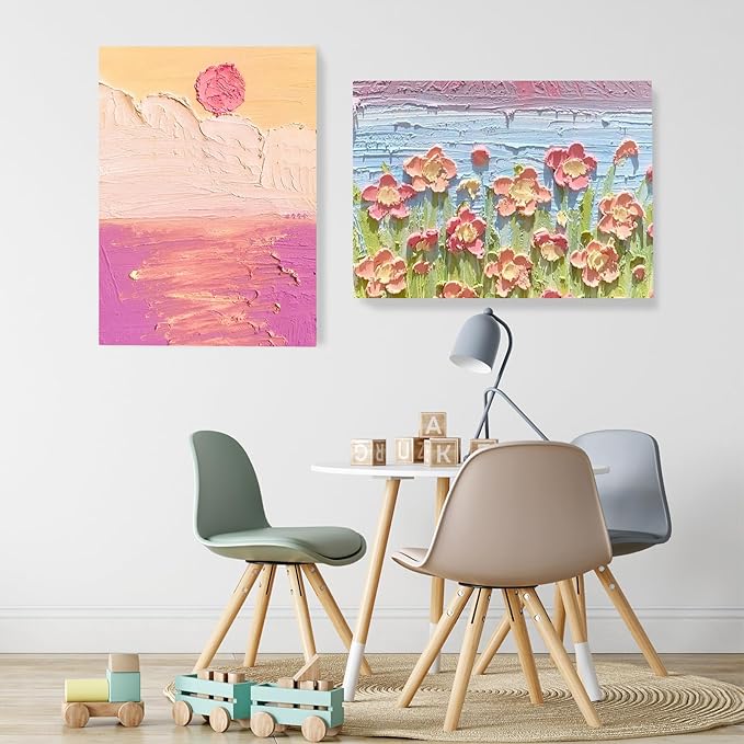 ESRICH Canvas Boards for Painting 12x16 Inch, 3 Pack Canvas for Painting Cotton Primed Acid Free Large Blank Canvas Panels for Oil Paint, Watercolor, Acrylic Paint, Gouache and Tempera.
