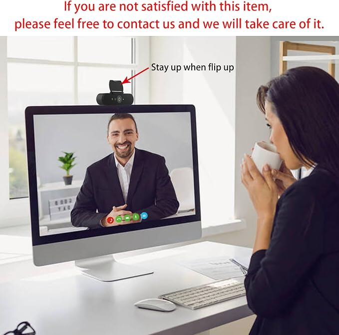 Webcam Lens Cover Compatible for Logitech C920 Pro/C920x/ C922x/C920/C922 Pro/C930C/C930/C930e/ C920s/Pro 22/Logitech Brio 4K Ultra HD Webcam/HD C310,Lens Protector to Protect Security