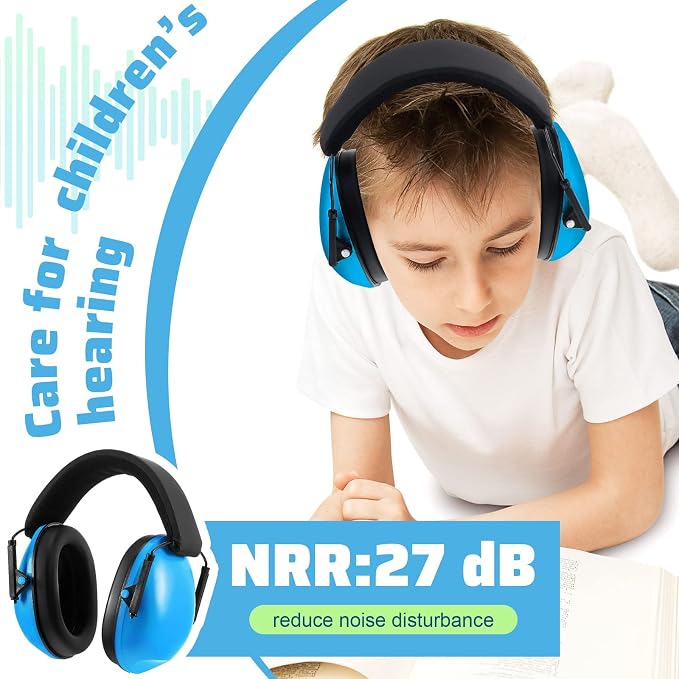 Amylove 12 Pcs Kids Ear Protection Noise Cancelling Headphones Ear Muffs Bulk 27db Adult Noise Reduction Hearing Earmuff(Universal Fit (kids & Adults),Fresh Style)