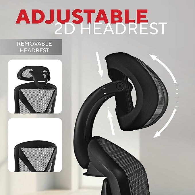 Staples Dexley Ergonomic Mesh Office Chair - Adjustable Height, Swivel Tilt, Lumbar Support, Black