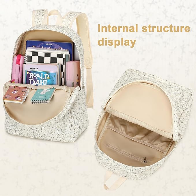 LEDAOU Backpack for Girls School Bag Kids Bookbag Teen Backpack Set Daypack with Lunch Bag and Pencil Case | Kids