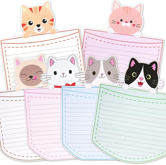 Ceiba Tree 24 Pcs Letter Writing Stationery Paper Set Greeting Cards with Envelopes for Kids Classroom Birthday Party