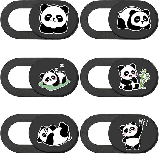 Panda Camera Cover Slide Cute Animal Design Privacy Guard Webcam Protector for Laptop Desktop Tablet Phone Notebook Mini PC Accessories for Home Office Travel Work Use Secure Durable Cover