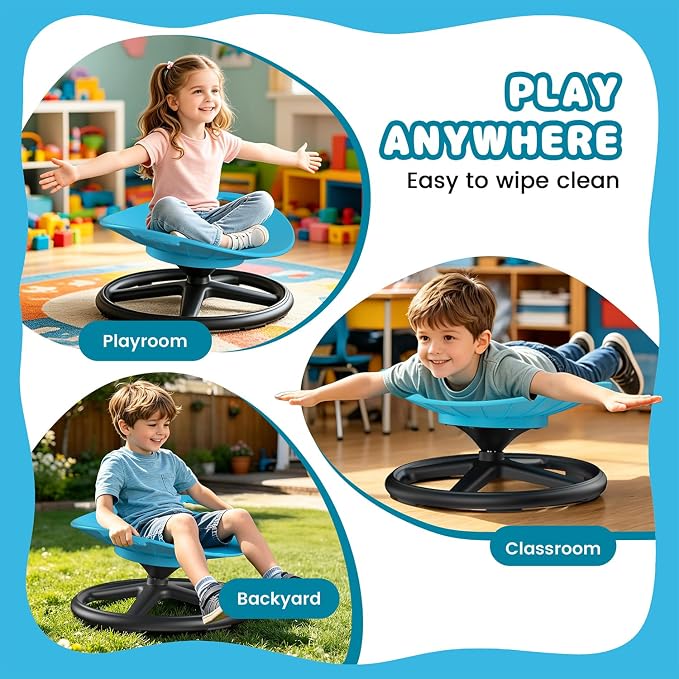 Sensory Spinning Chair for Autistic & ADHD Kids, Sensory Swivel Seat，220Ib | Spinning Chair for Kids ,360° Sensory Spinning Chair