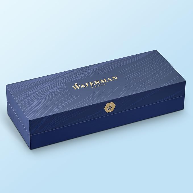 Waterman Hemisphere Essential Stainless Steel Gold Trim Fine Point Fountain Pen - S0920310