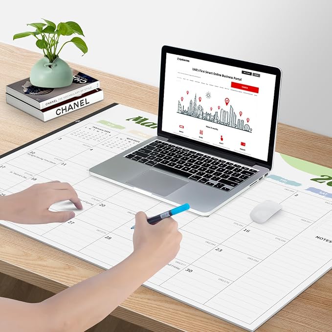 Desk Calendar 2026, Desk Calendar Large 22x17, 18 Months Desk Top Calendar, From January 2026 to June 2027 with To Do & Notes, Holiday & Julian Date for Home, School & Office