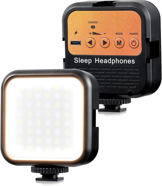LED Video Light, Video Conference Lighting Kit, 1200mAh Rechargeable Soft Light Panel, 3000K-7000K Dimmable Camera Lights, for DJI OSMO Sony DSLR Canon Camera GoPro Vlogging