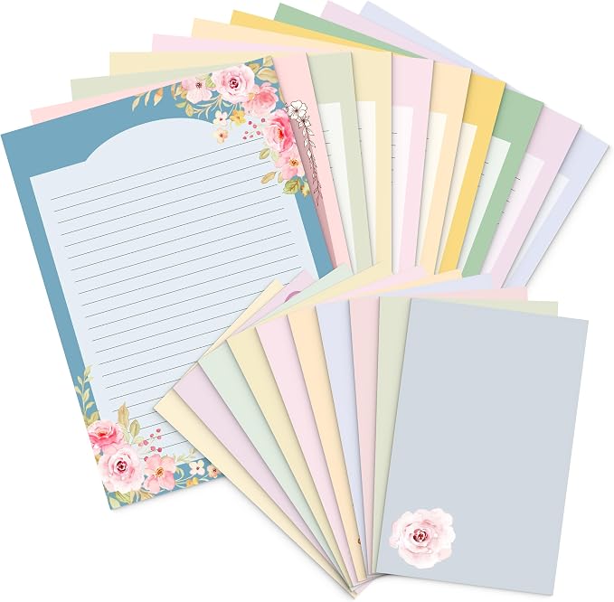 Mr. Pen- Stationery Writing Paper Set with Envelopes, 5.2" x 7.3" | 60 Letter Sheets & 30 Envelopes, Smooth Printable Letter Paper for Handwritten Notes, Personal Letters, Invitations